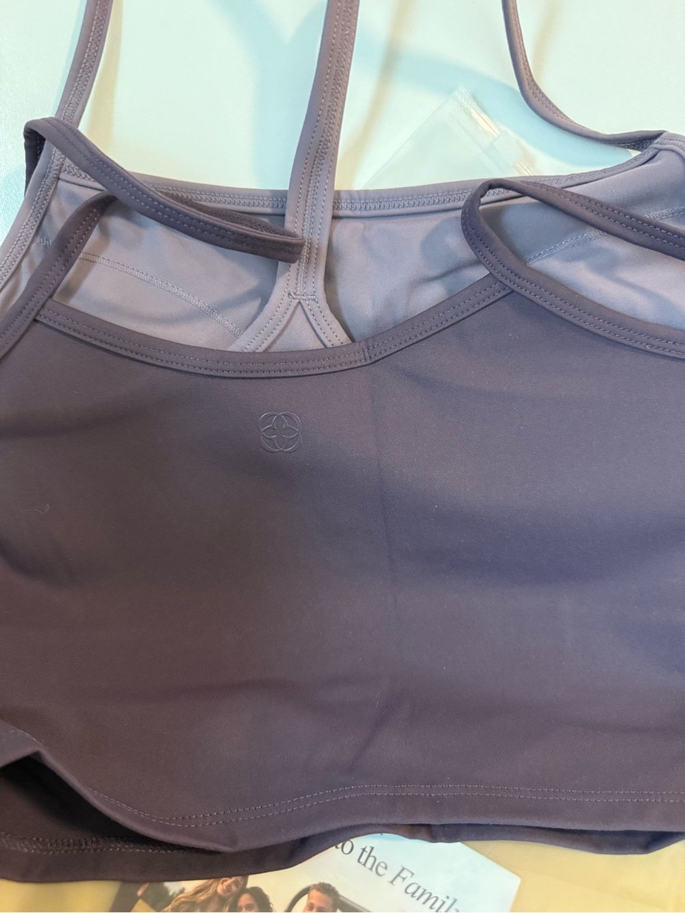 Purple Strappy Sports Bralette - Brand: Comfrt